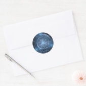 Achtergrond kosmos 001 ronde sticker (Envelop)