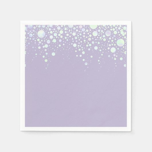 Achtergrond - Lavendel Glitter Stars Servetten (Voorkant)