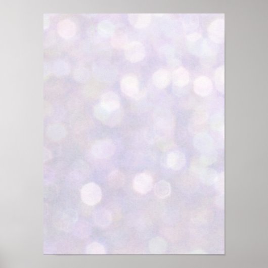 Achtergrond - Lavender Bokeh Lights Poster (Voorkant)