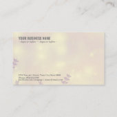 Achtergrond lavender Flowers Visitekaartje (Achterkant)