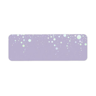Achtergrond - Lavender Glitter Stars Etiket