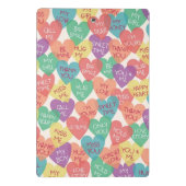 Achtergrond Liefde vorm Mini Klembord (Achterkant)