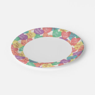 Achtergrond Liefde vorm Papieren Bordje