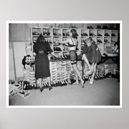 Achtergrond Mark Foy Mode Show Circa 1947 Poster