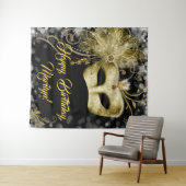 Achtergrond Masquerade Birthday Party Wandkleed (In Situ (horizontaal))