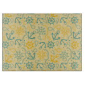 Achtergrond met anker, touwen snijplank (Voorkant)