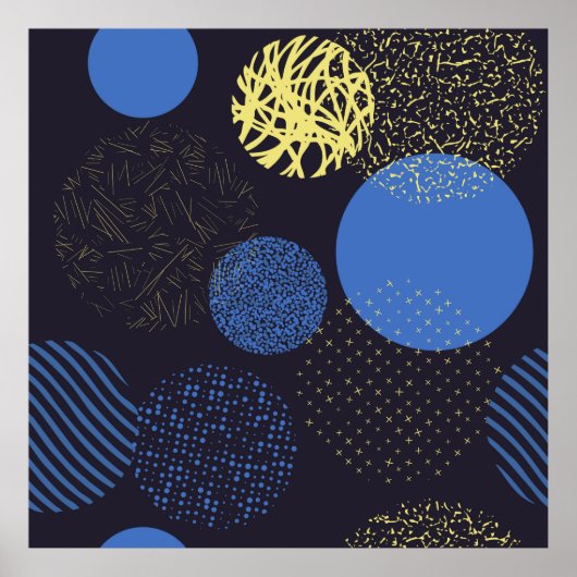 Achtergrond met cirkels.  abstract kleurrijk poster (Voorkant)