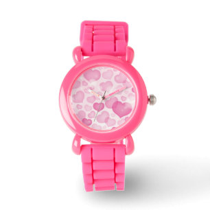 Achtergrond met hart horloge