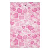 Achtergrond met hart mini klembord (Achterkant)