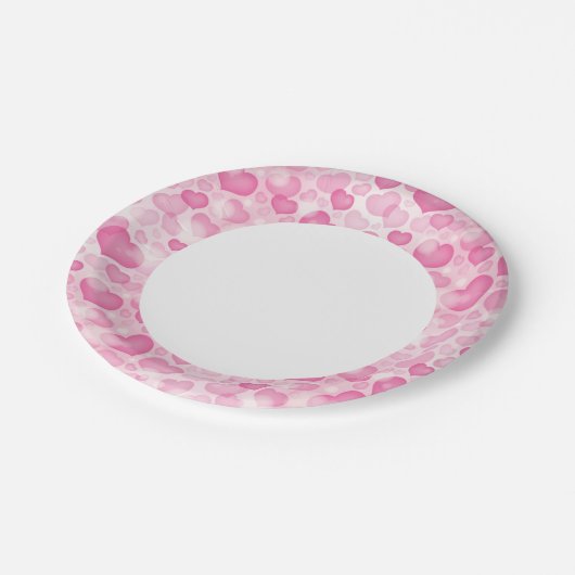 Achtergrond met hart papieren bordje (Gekanteld)