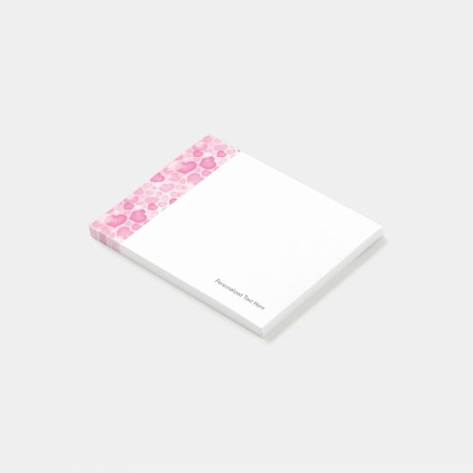 Achtergrond met hart post-it® notes (Schuin)