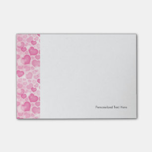 Achtergrond met hart post-it® notes