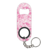 Achtergrond met hart sleutelhanger flessenopener (Achterkant)