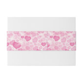 Achtergrond met hart uitnodigingen wikkel (Achterkant Voorbeeld)