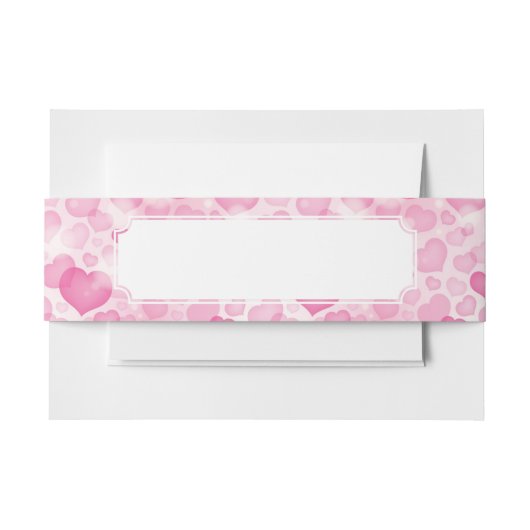 Achtergrond met hart uitnodigingen wikkel (Voorkant Voorbeeld)