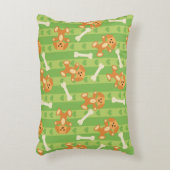 achtergrond met honden en botten decoratief kussen (Voorkant(Verticaal))