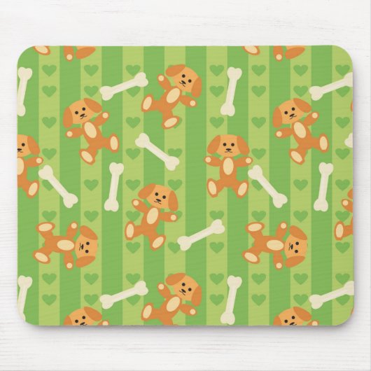 achtergrond met honden en botten muismat (Voorkant)