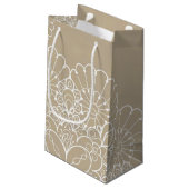 Achtergrond met kant-en-klaar klein cadeauzakje (Achterkant Gekanteld)