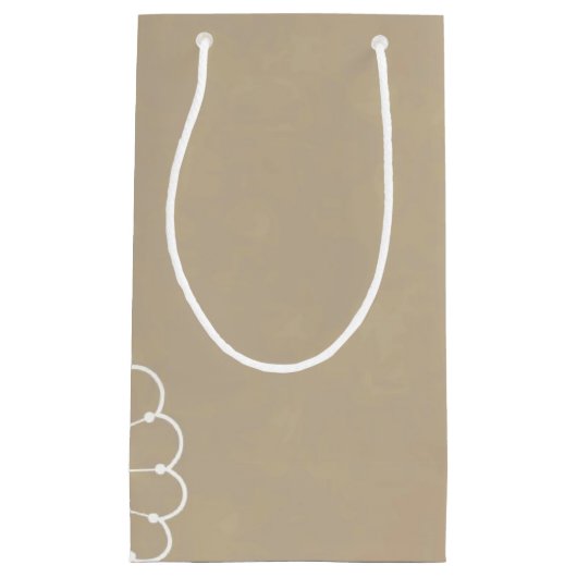 Achtergrond met kant-en-klaar klein cadeauzakje (Voorkant)