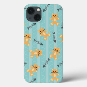 achtergrond met katten iPhone 13 hoesje