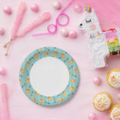 achtergrond met katten papieren bordje (Feest)