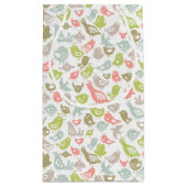 achtergrond met kleurrijke siervogels klein cadeauzakje (Achterkant)