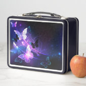 Achtergrond met nachtvliegen (In situ)