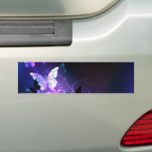 Achtergrond met nachtvliegen bumpersticker (Op auto)