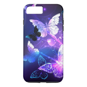 Achtergrond met nachtvliegen 	iPhone 8 plus / 7 plus hoesje