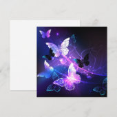 Achtergrond met nachtvliegen feestdagenkaart (Voorkant / Achterkant)