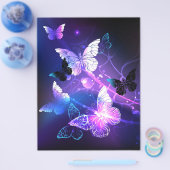 Achtergrond met nachtvliegen flyer (Enkel)