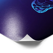 Achtergrond met nachtvliegen foto afdruk (Hoek)