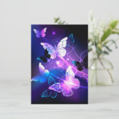 Achtergrond met nachtvliegen kaart (Staand voorkant)