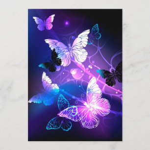 Achtergrond met nachtvliegen kaart