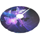 Achtergrond met nachtvliegen kerstboom rok (Gekanteld)