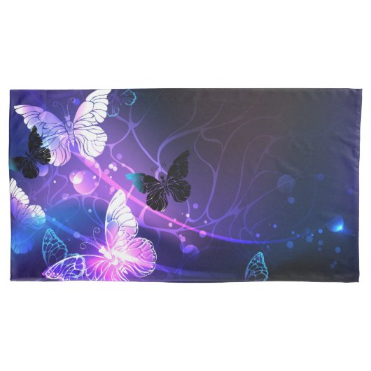 Achtergrond met nachtvliegen kussensloop (Voorkant)