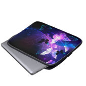 Achtergrond met nachtvliegen laptop sleeve (Voorkant onderkant)
