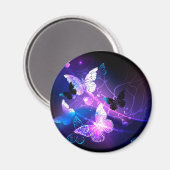 Achtergrond met nachtvliegen magneet (Voorkant / Achterkant)