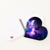 Achtergrond met nachtvliegen notitieboek (Binnen)