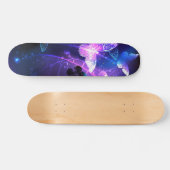 Achtergrond met nachtvliegen skateboard (Horizontaal)