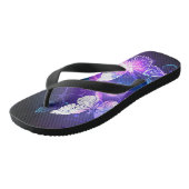 Achtergrond met nachtvliegen teenslippers (Schuin)