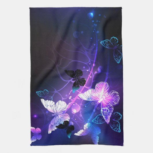 Achtergrond met nachtvliegen theedoek (Verticaal)