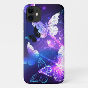 Achtergrond met Nachtvlinders iPhone 11 Hoesje