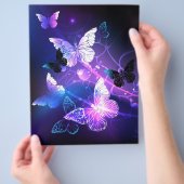 Achtergrond met Nachtvlinders Flyer (Hand)