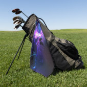 Achtergrond met nachtvlinders golfhanddoek (Groen)