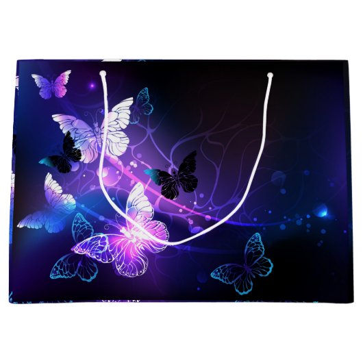 Achtergrond met Nachtvlinders Groot Cadeauzakje (Voorkant)