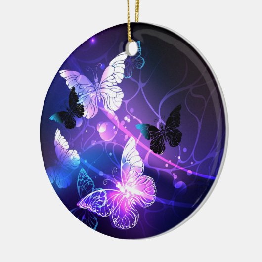 Achtergrond met nachtvlinders keramisch ornament (Links)