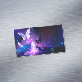 Achtergrond met Nachtvlinders Magnetisch Visitekaartje (Voorbeeld)