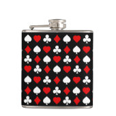 Achtergrond met pakken heupfles (Voorkant)