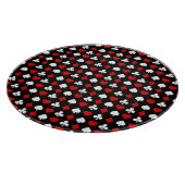 Achtergrond met pakken snijplank (Hoek)